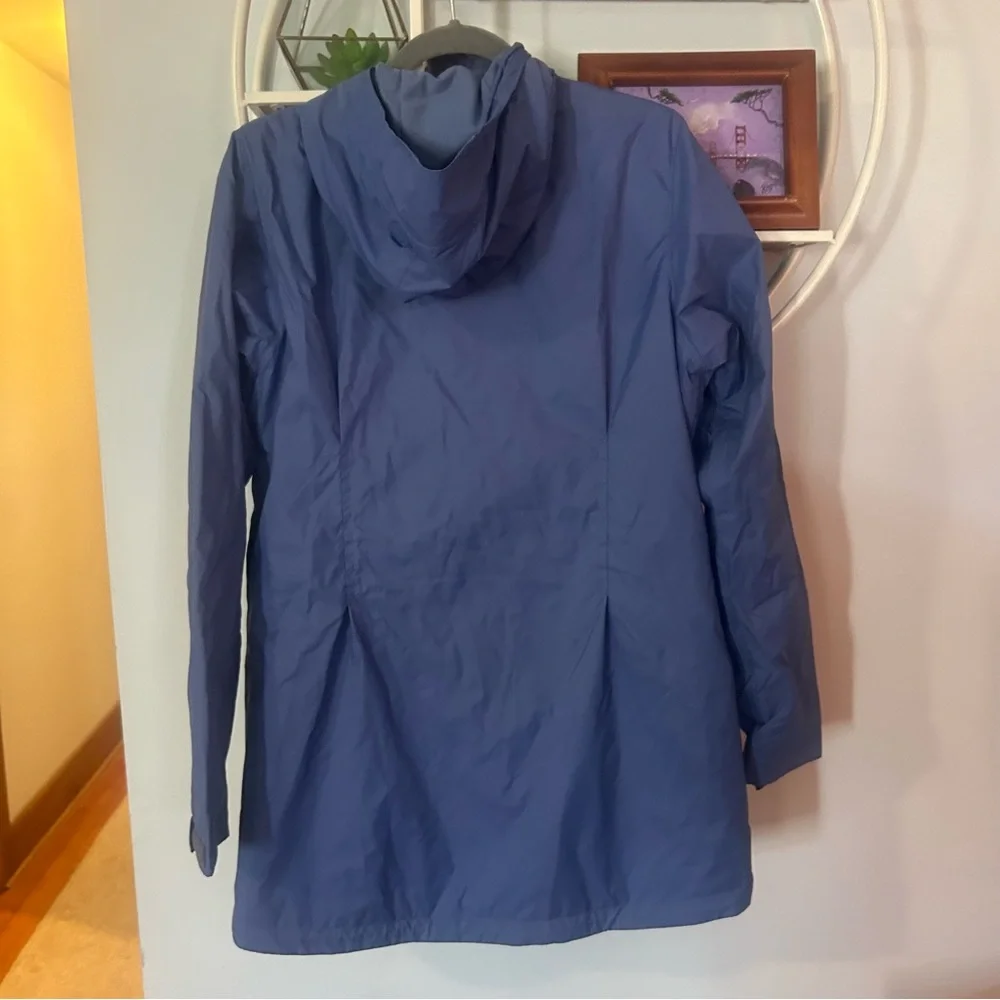 Columbia Women’s Medium M Periwinkle Blue Lined  Long Hooded Coat Jacket